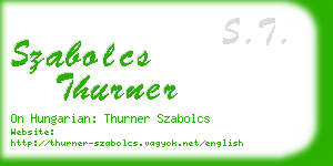 szabolcs thurner business card